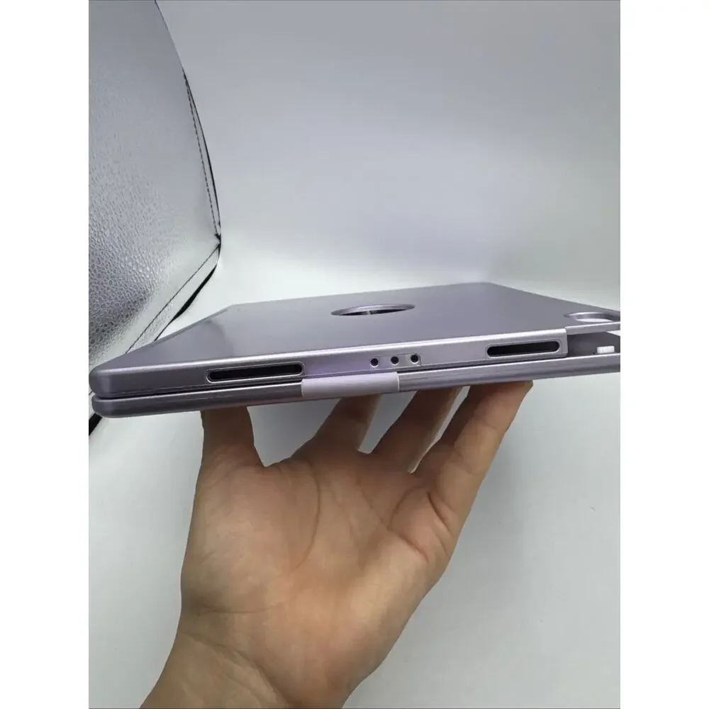 Bluetooth Keyboard Case for iPad Purple Wireless Smart Folio Cover